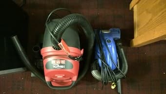 Microwave, Vacuums, Trash Cans and Cleaning tools 2