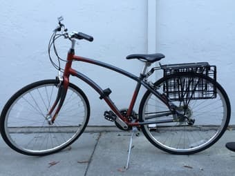 Bike for commute (including bike rack, basket, and u-lock) $350 1