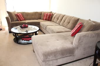 Macy’s Elliot Microfiber 3-Piece Sectional Sofa – LIKE NEW 3