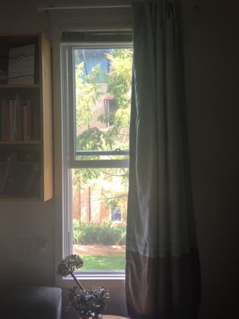 Blue Silk Blackout Curtains $30 2