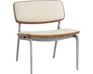 CB2 WHITE ASAN CHAIR 1