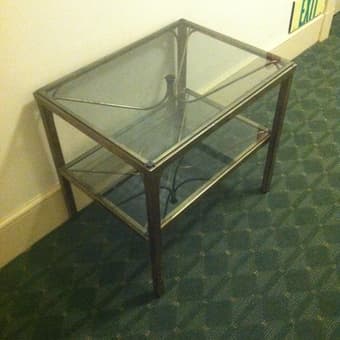 glass table for sale! 1