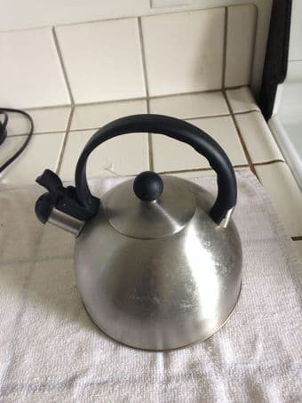 Stainless steel kettle, trash bin, baby bath, and vases 1
