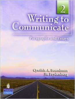 Used Writing to Communicate 2: Paragraphs and Essays $5 1