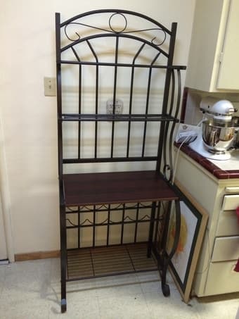Baker's Rack with Wine Storage $45 1