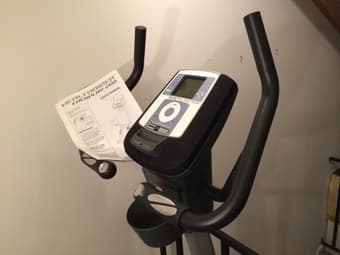 Exercise bike -- rarely used, with manual, $150 2