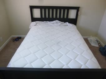 BED HEMNES Bed frame 130$ & SULTAN HALLEN (Queen size) 200$ 2