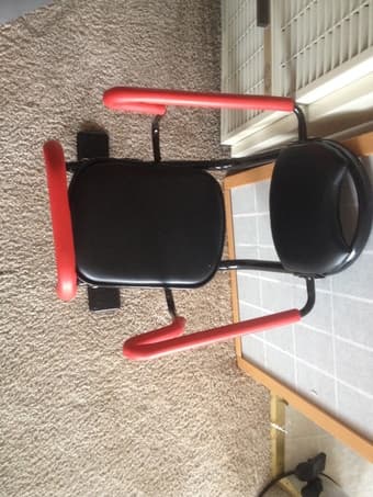a new bicycle child seat and a female helmet 2