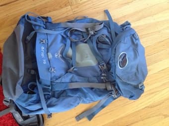 Osprey backpack 75L light blue -- $100 1