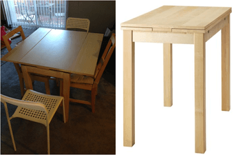 Like New Ikea Extendable Dining TABLE w/ Chairs! Must Sell Today! $80 1