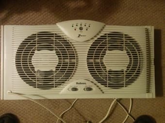 baby crib and window fan 1