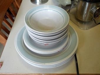 Plates (big and small), bowls 1