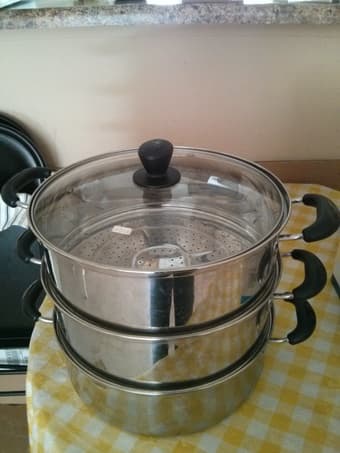 Like new 3 layers stainless steel steamer $20 2