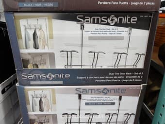 Samsonite Over The Door Rack - Set of 2 - Chrome - 5$ 1
