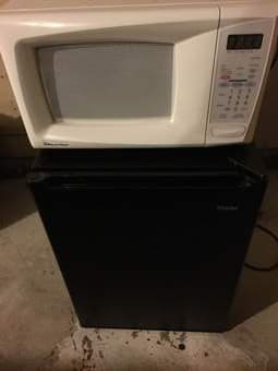 Mini Fridge, Microwave, HP All in one Printer $30 1