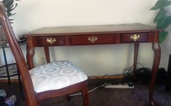 Antique Redwood Table and Chair Combo -- $ 60 OBO 3