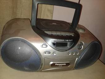 Portable Boombox, Panasonic silver- $45 2