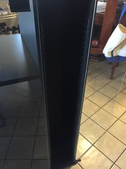 Black Tv Stand Entertainment Unit Storage 44.5 x 24.5 x 15.5 - $65 2