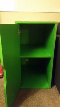 $20 green Ikea bookshelf/End table 1