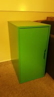 $20 green Ikea bookshelf/End table 2