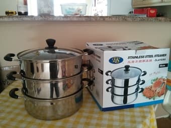 Like new 3 layers stainless steel steamer $20 1