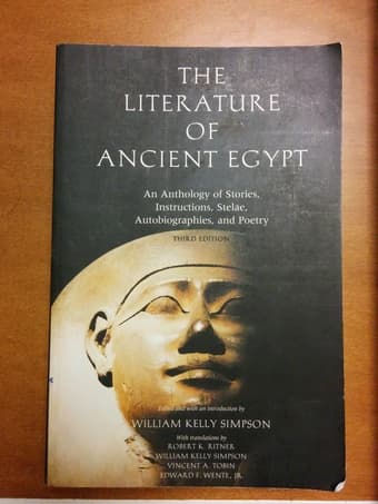 The Literature of Ancient Egypt, 3rd ed. 1