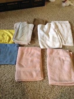 10 Small hand towels $8 for all 1