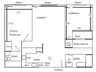 2/2 Condo available now! $2,800/mo 2