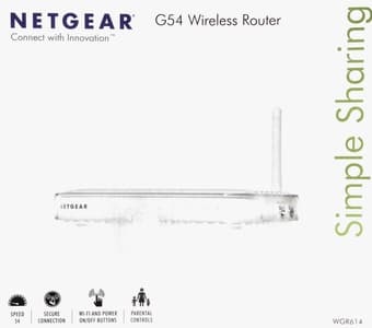 NETGEAR G54 WIRELESS ROUTER (WGR614) 1