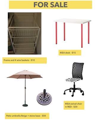 MOVING OUT SALE 1