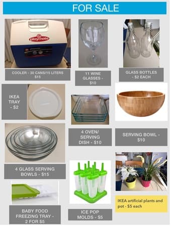 Moving out sale: chest, nightstands, desk, patio umbrella and more 2