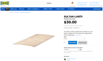 BED: complete IKEA Bed $180 2