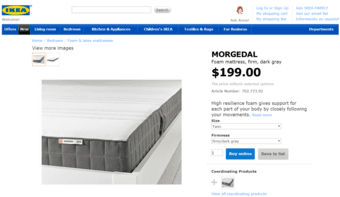 BED: complete IKEA Bed $180 3