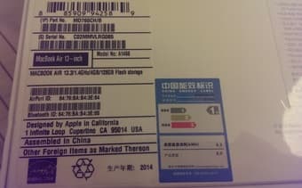 2014 New MacBook Air A1466 13.3 - 1.4GHz i5 / 4GB/ 128GB + Sleeve 2