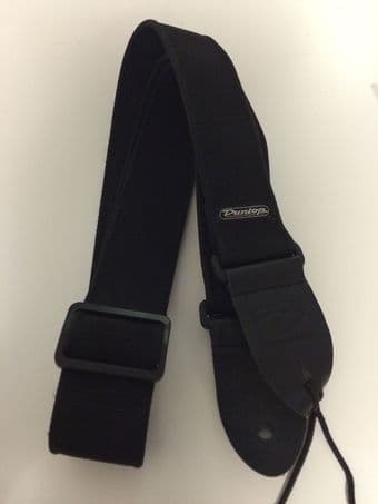 New Dunlop Black guitar strap 1