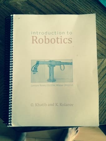 For Sale: CS 223A Course Reader ($20) 1