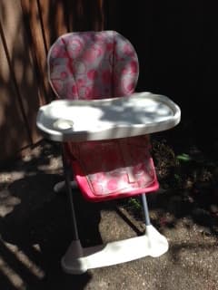 High Chair For Baby Girls For $20 1