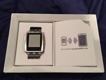 Used Pebble Steel Smart Watch w/ Orig. Box + Bonus! $150 3