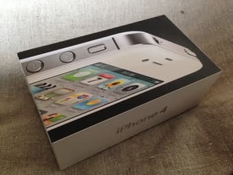 iPhone 4 8 gb like new in box, $180 1