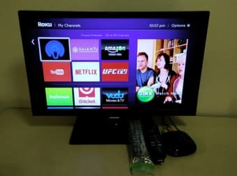Samsung TV(22in) + Roku2 = $130 1