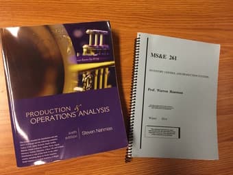 MS&E 261 textbook and course reader 1