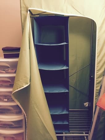 Wardrobe + organizer ($10) 1