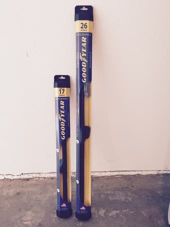 17" & 26" GOODYEAR assurance Wiper Blades ($15) 1