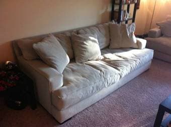 Couch Set: large couch & love seat - $400 (menlo park) 2