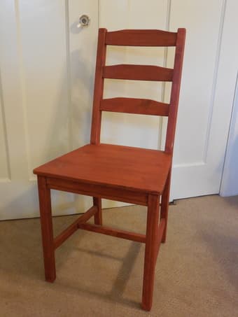 Red desk chair $15 1