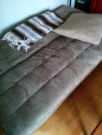 Microfiber futon, good condition $100 2
