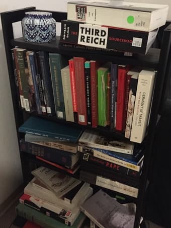 Bookshelf (black, 3 ft tall) $20 OBO 1