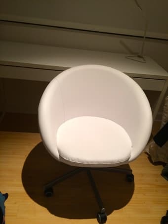 Desk Chair - Comfortable, Swivel, White - $110 1