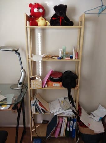 Moving sale: Shelf, desk, chairs, mirror 1