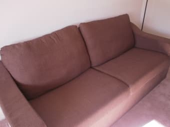 sofa and sofa table (OBO) $95 1
